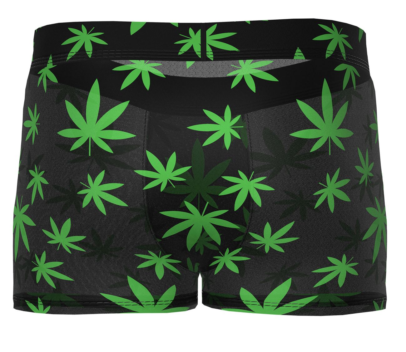 Male Power 145-294 Hazy Dayz Pouch Short Pot Leaf