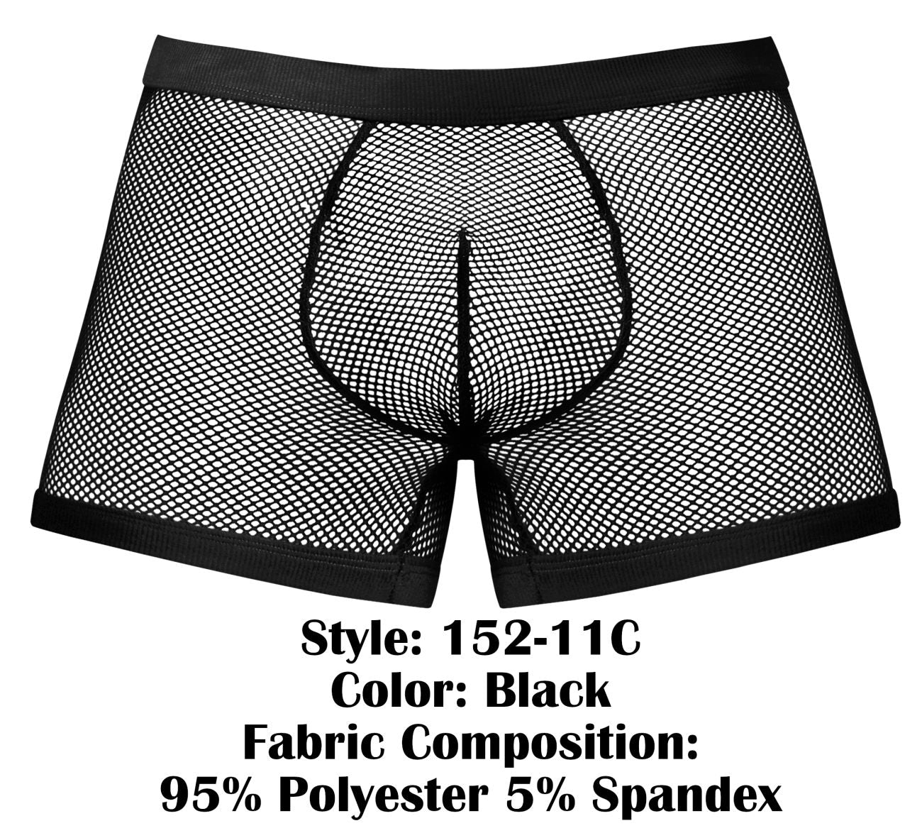 Male Power 152-11C Fishnet 2 Pouch Short