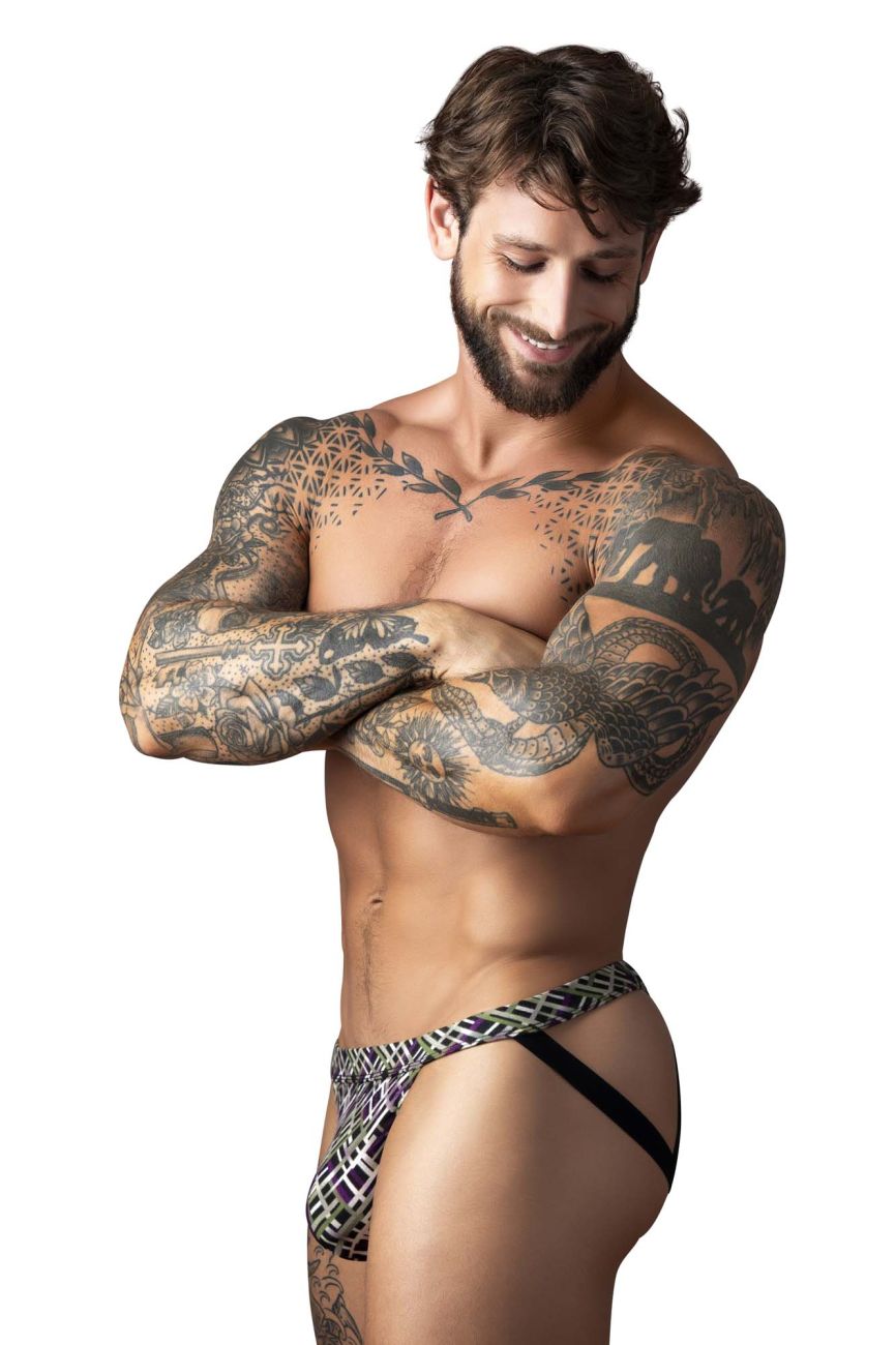Male Power 351-303 Gridlocked Strappy Ring Jock