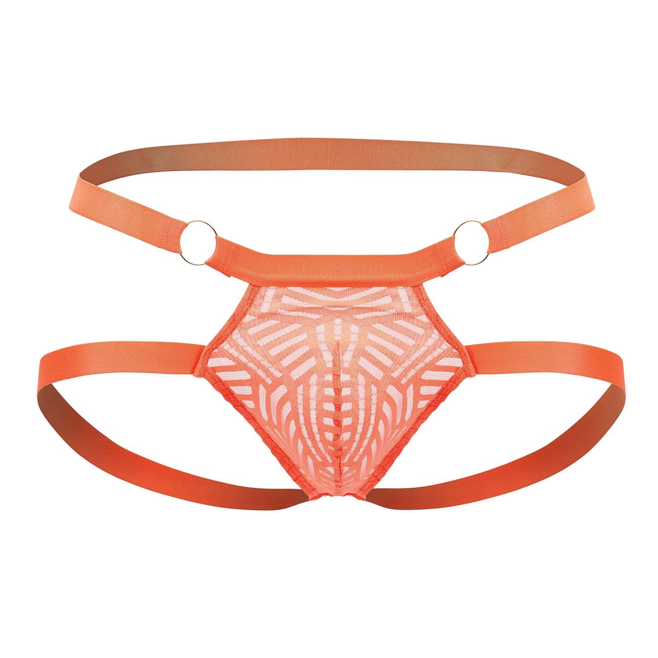 Male Power 387-284 Rude Awakening Ring Jock Neon Orange