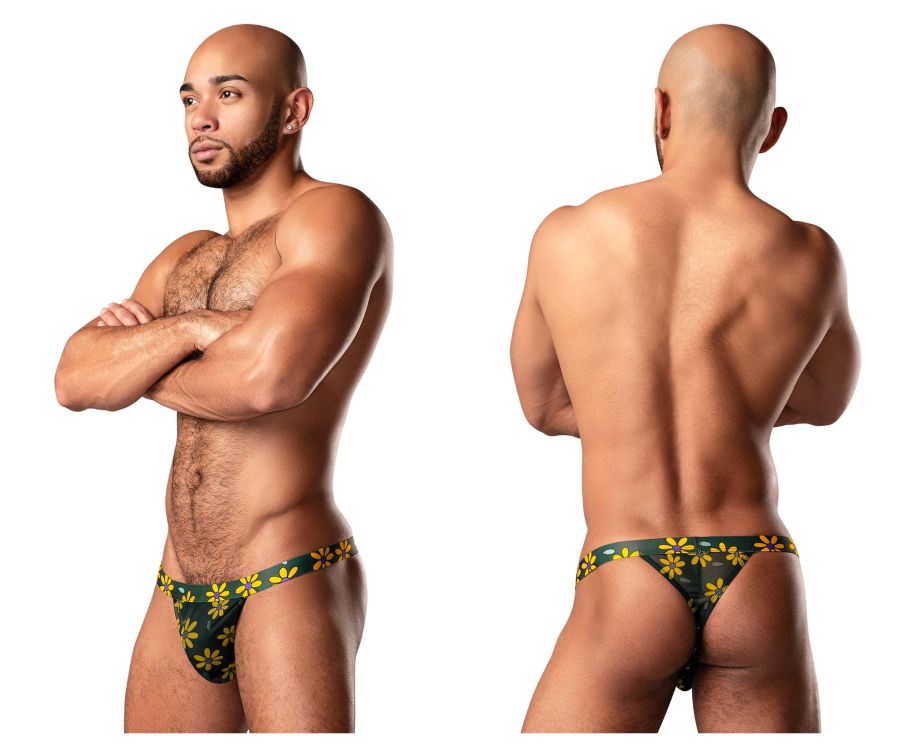 JCSTK - Male Power 433-285 Petal Power Micro Thong Daisy Print