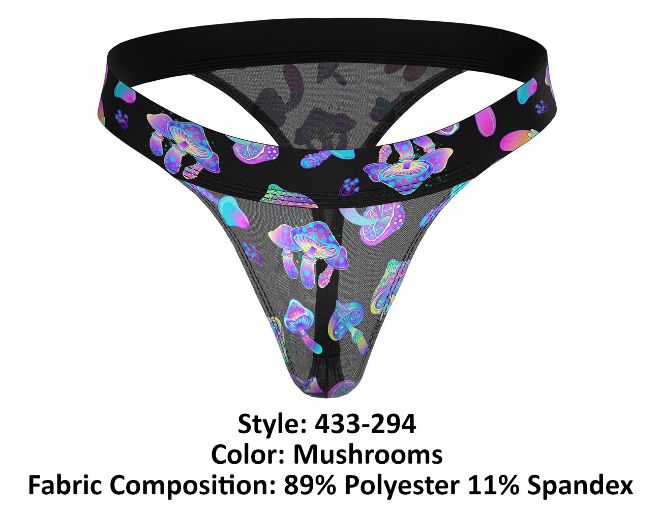 Male Power 433-294 Hazy Dayz Micro Thong Mushrooms