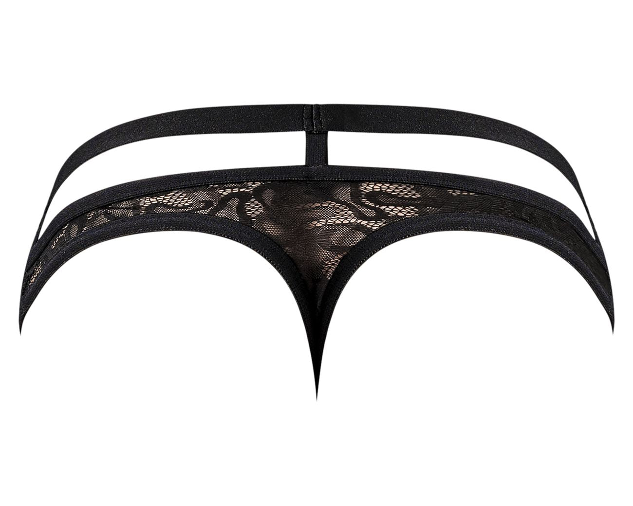 Male Power 446-289 Lucifer Cut Out Strappy Thong Black