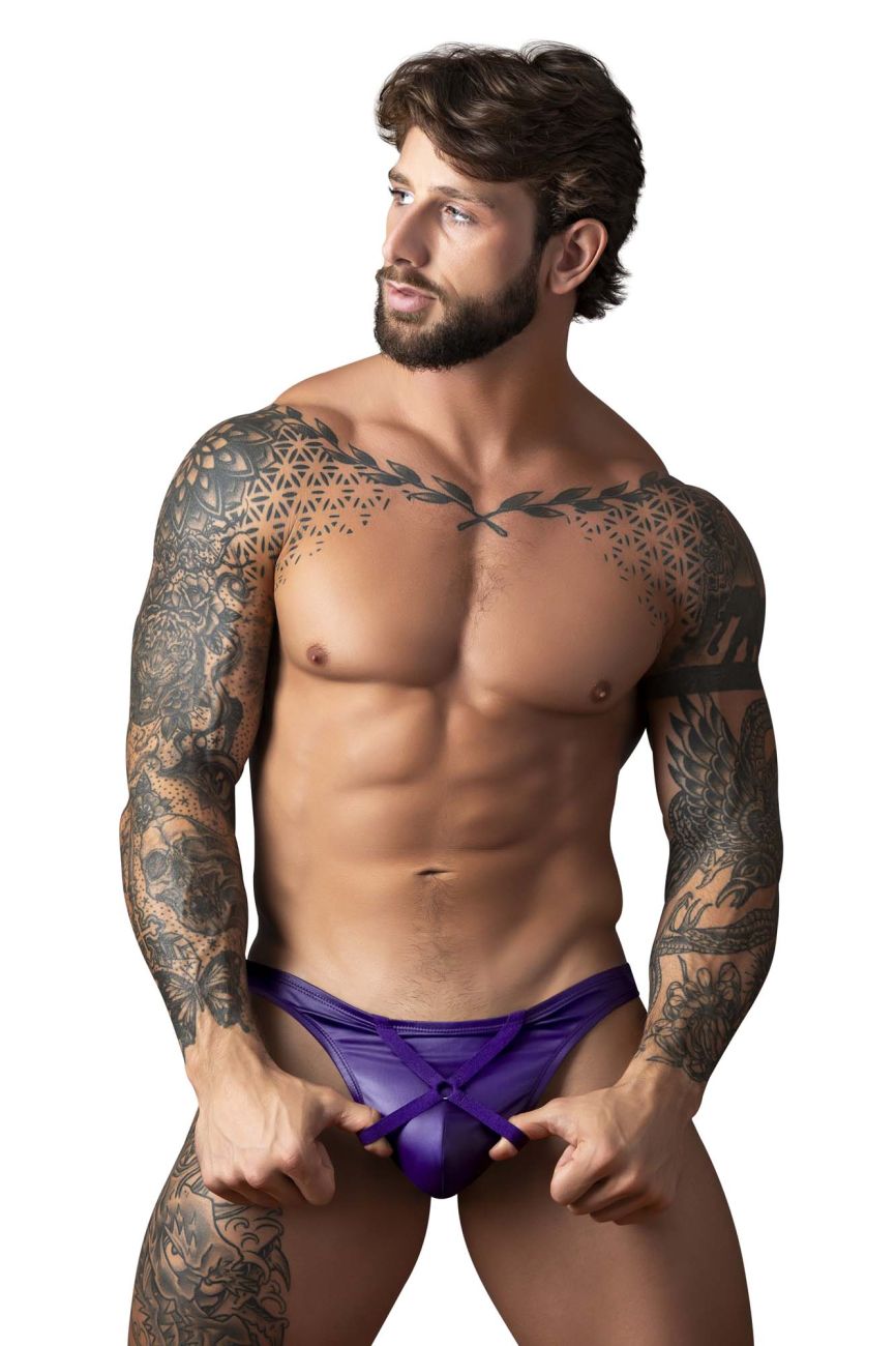 Male Power 447-302 Eggplant Crossover Thong