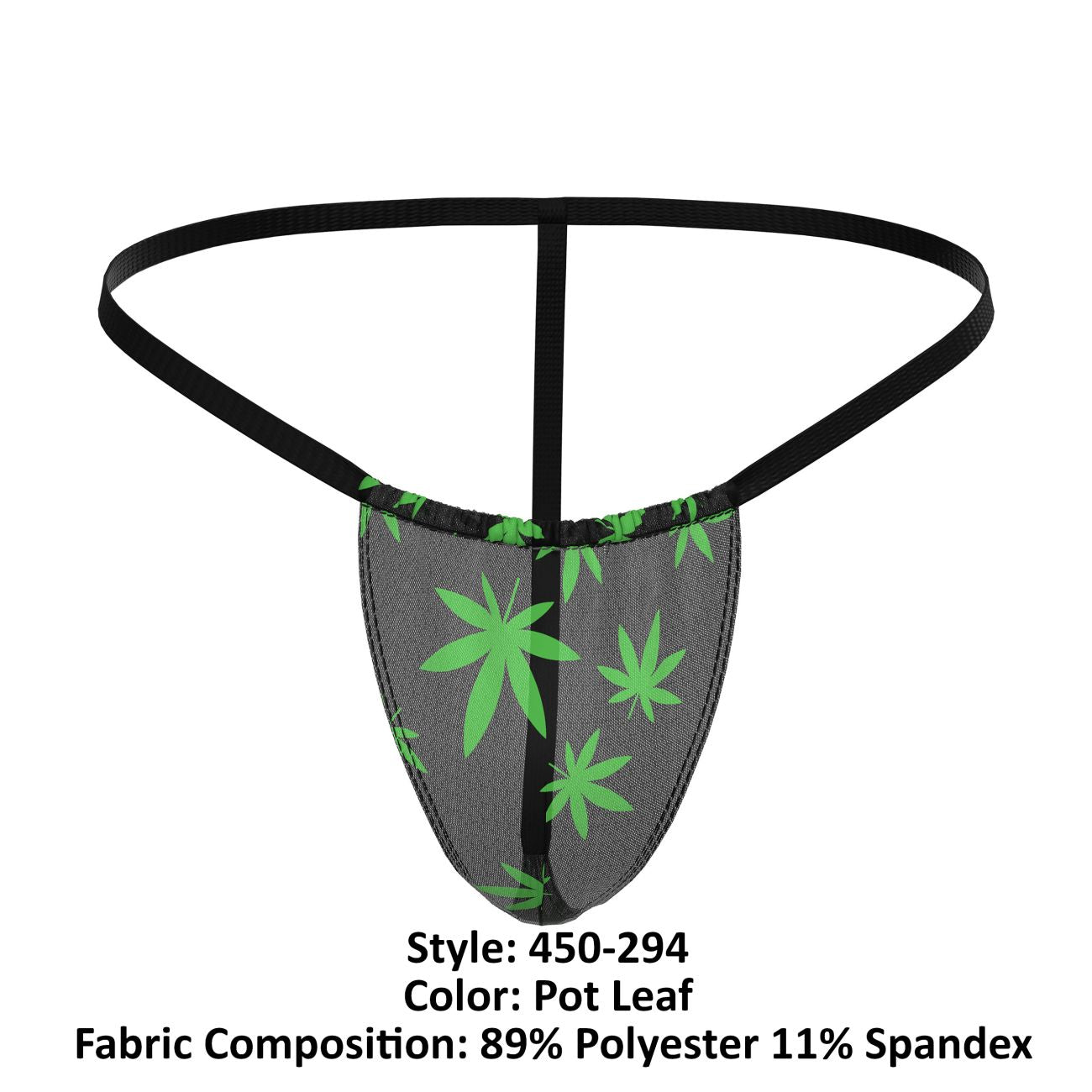 Male Power 450-294 Hazy Dayz Posing Strap Pot Leaf