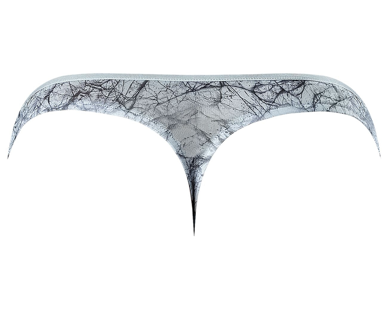 Male Power 461-290 Marble Mesh Mini Thong Light Blue