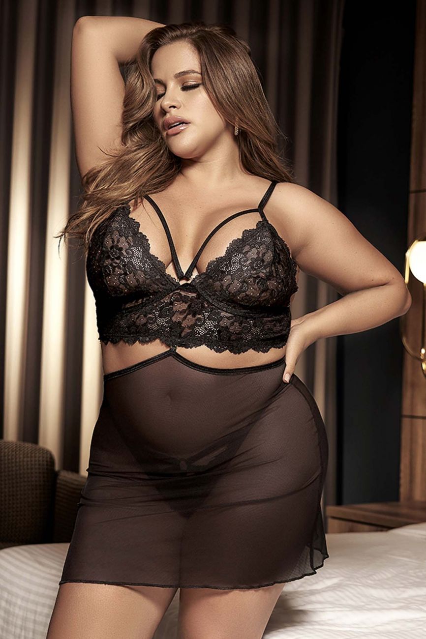 Mapale 7433X Babydoll and Two Piece Set
