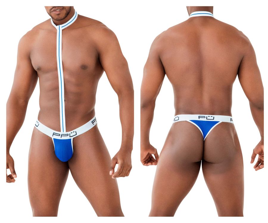 PPU 2302 Harness Thongs Blue