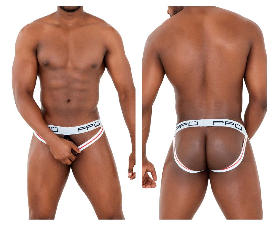 PPU 2304 Ball Lifter Jockstrap White