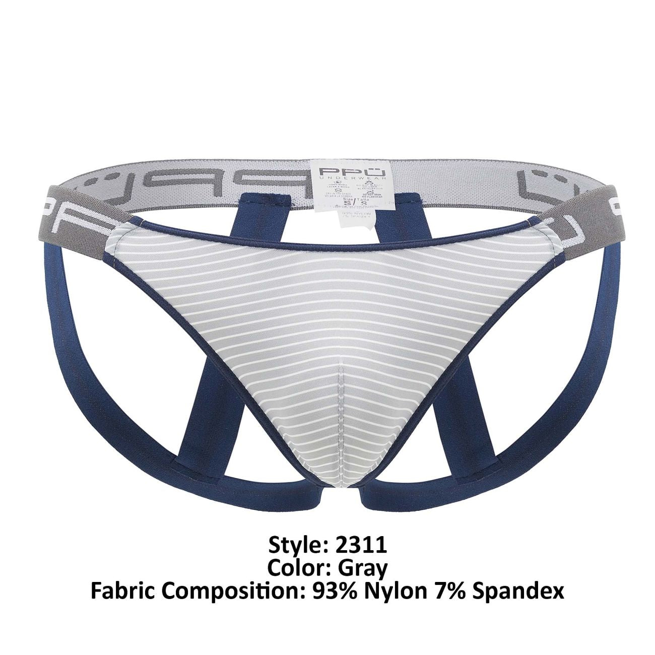 PPU 2311 Microfiber Jockstrap Gray