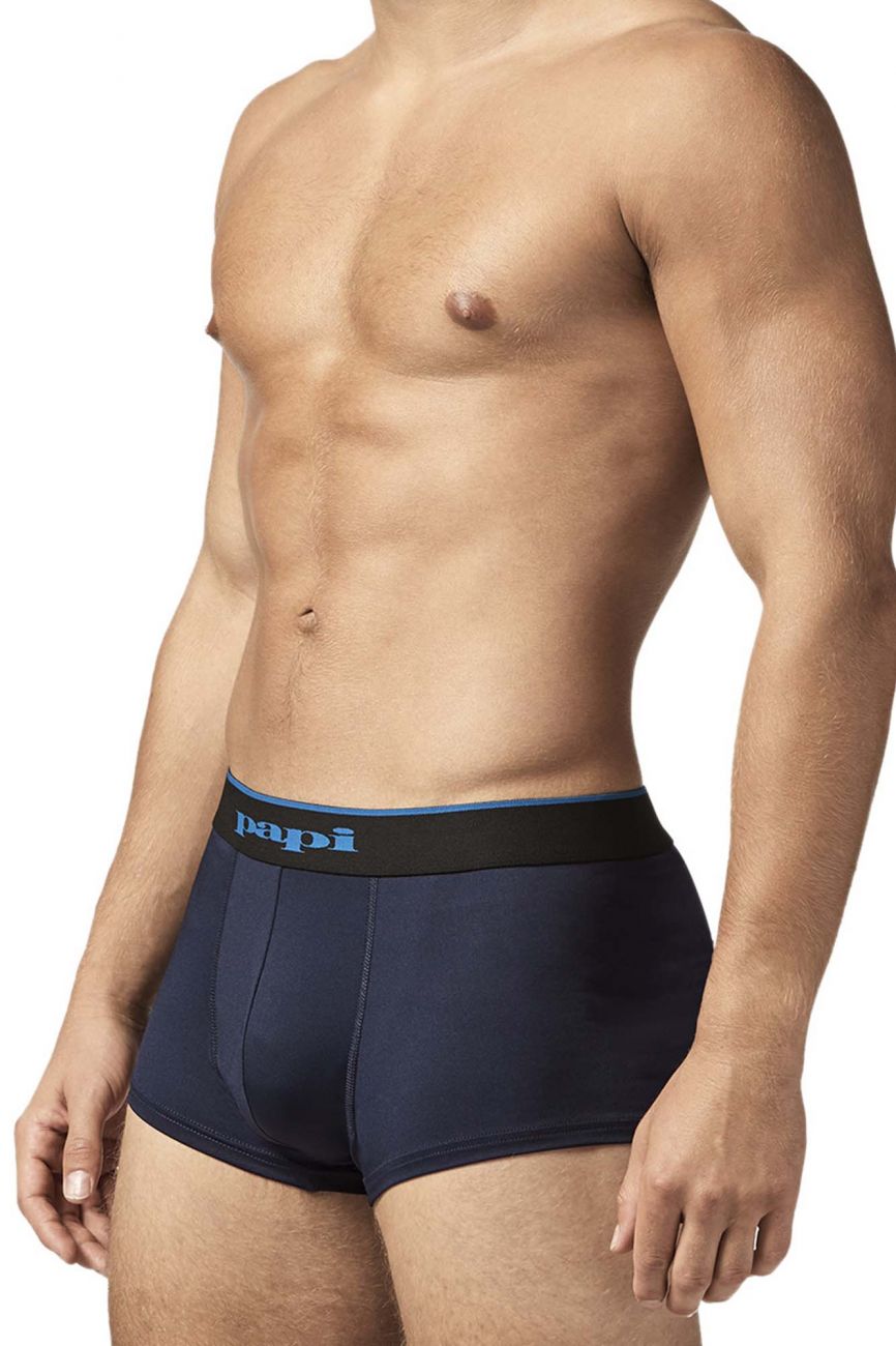 Papi UMPA048 Microflex Brazilian Trunks Teal-Leopard
