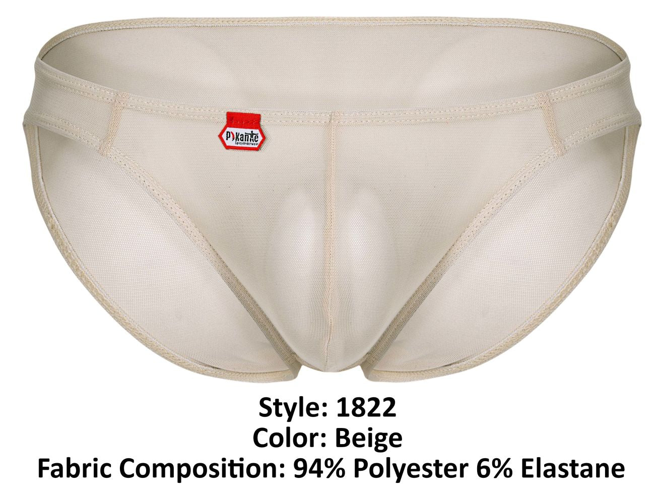 Pikante 1822 Luxury Mens Soft and Silky Briefs Beige