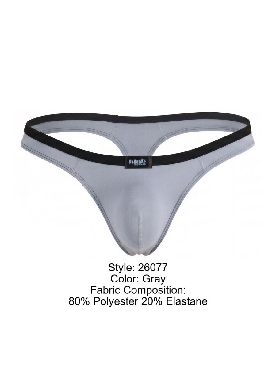 Pikante PIK 26077 Isis Mens Superior Comfort Thongs Gray