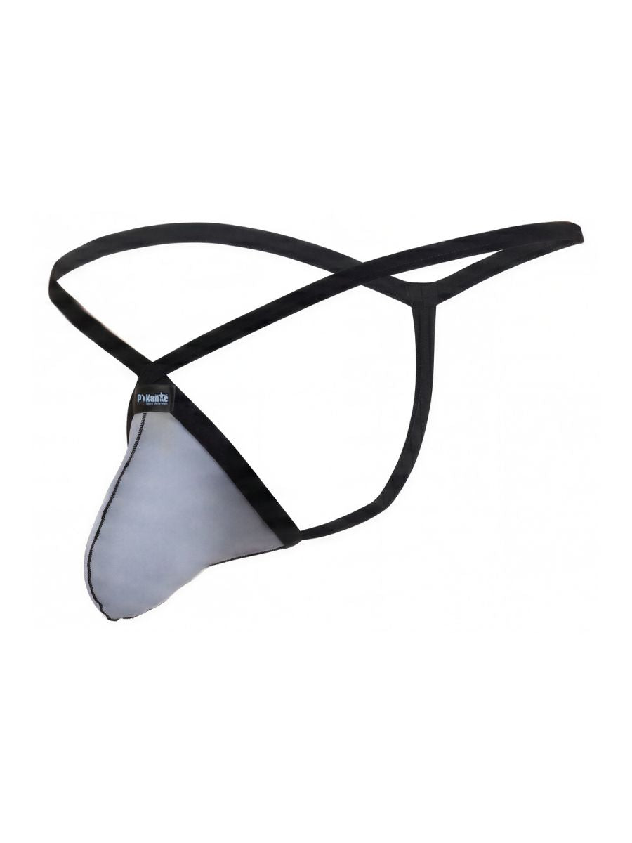 Pikante PIK 26086 Mens Daring Teardop Design G-String Gray