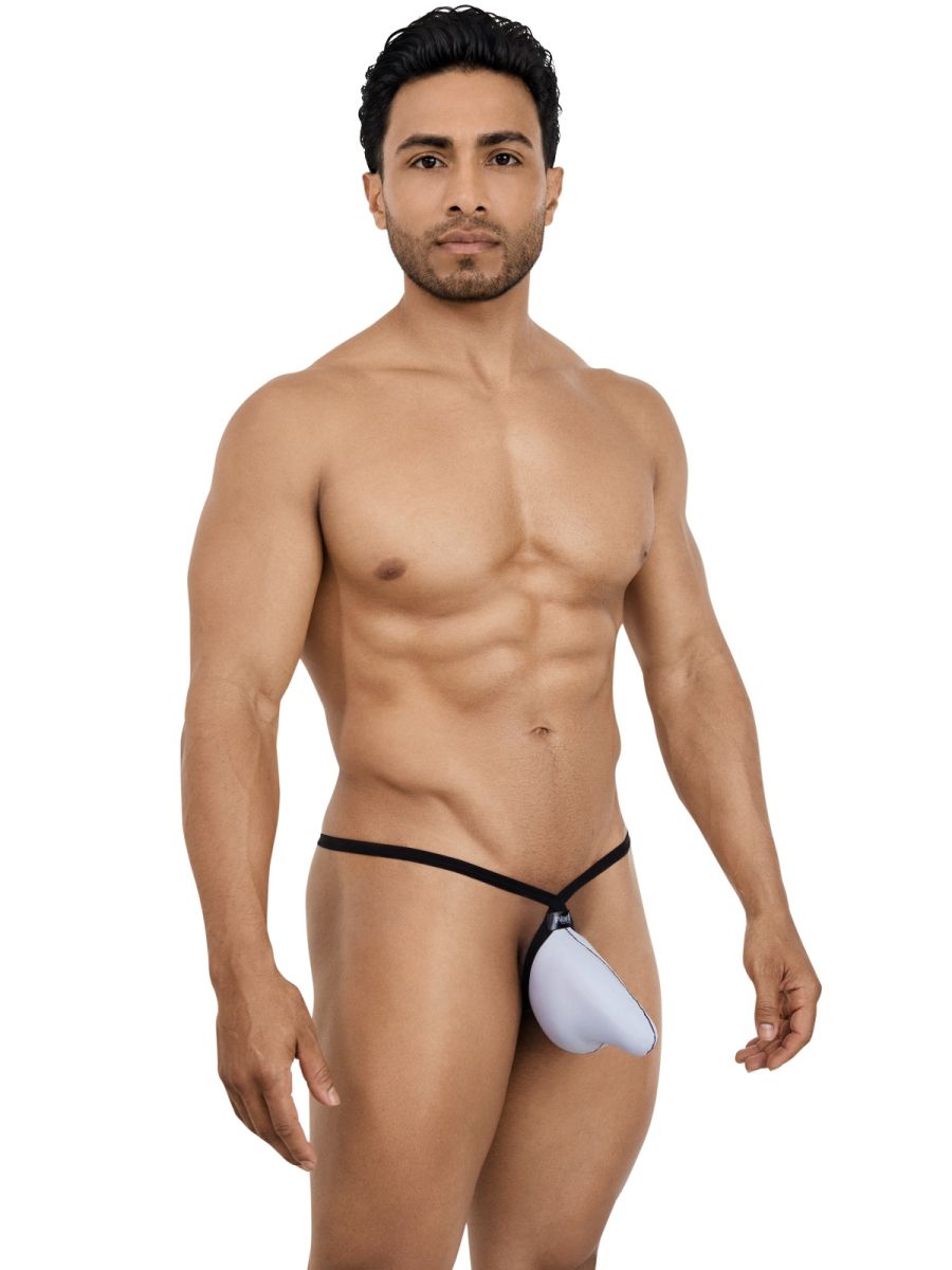 Pikante PIK 26086 Mens Daring Teardop Design G-String Gray