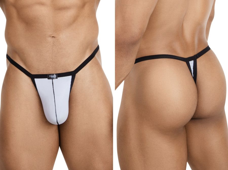 Pikante PIK 26109 Khonsu Mens Barely There Thongs Gray
