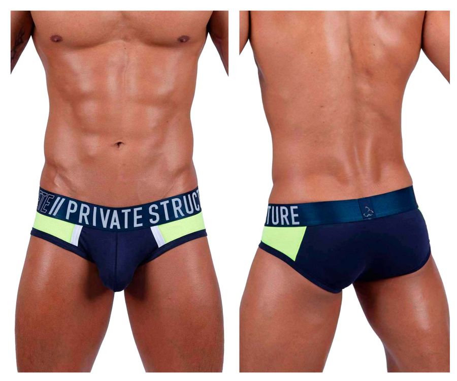 Private Structure BAUT4388 Athlete Mini Briefs Navy Ranger