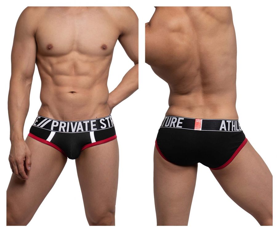 Private Structure BAUX4186 Athlete Mini Briefs Black