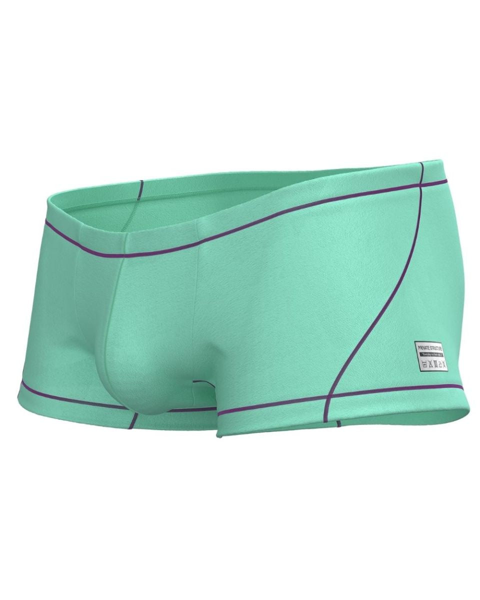 Private Structure EPUS4570 Prime Elysian Hipster Trunks Cyan