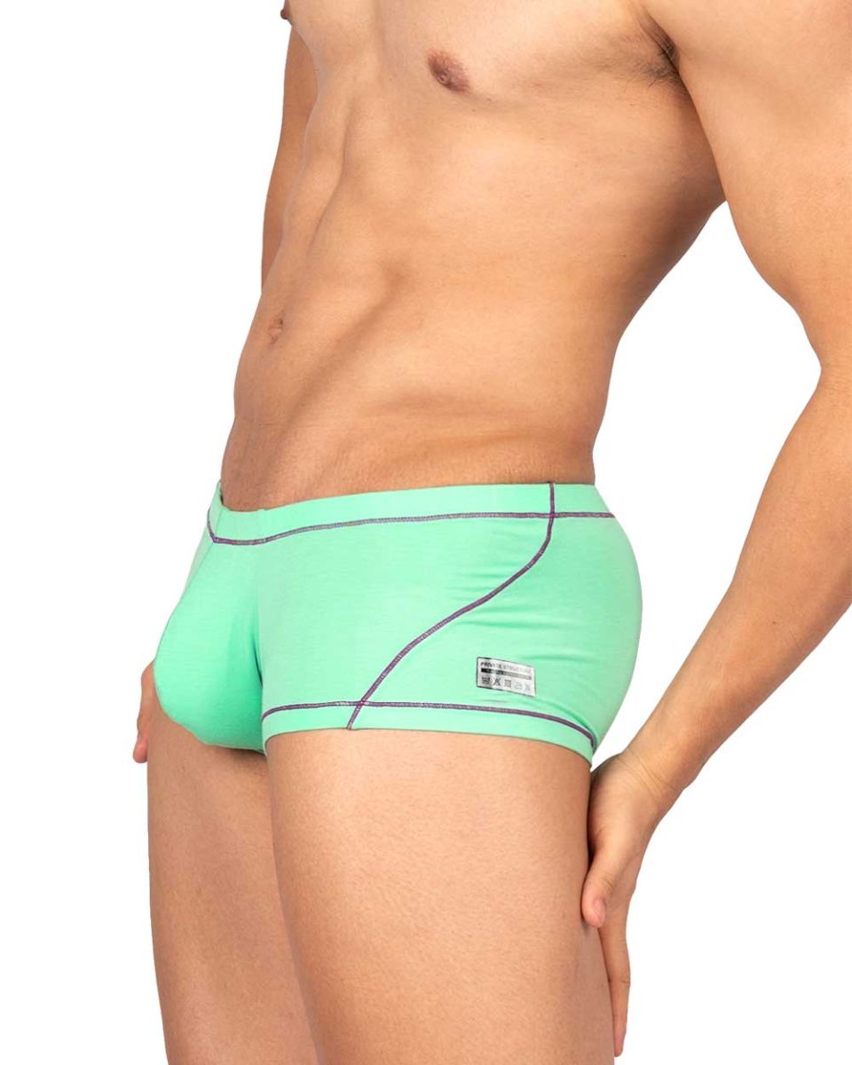 Private Structure EPUS4570 Prime Elysian Hipster Trunks Cyan