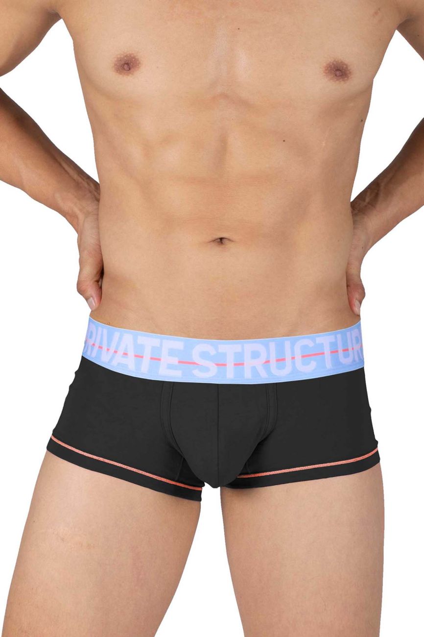 Private Structure MOUX4103 Mo Lite Mid Waist Trunks Black