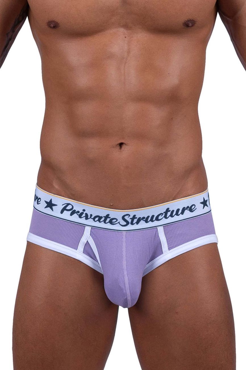 Private Structure SCUS4529 Classic Mid Waist Mini Briefs Purple