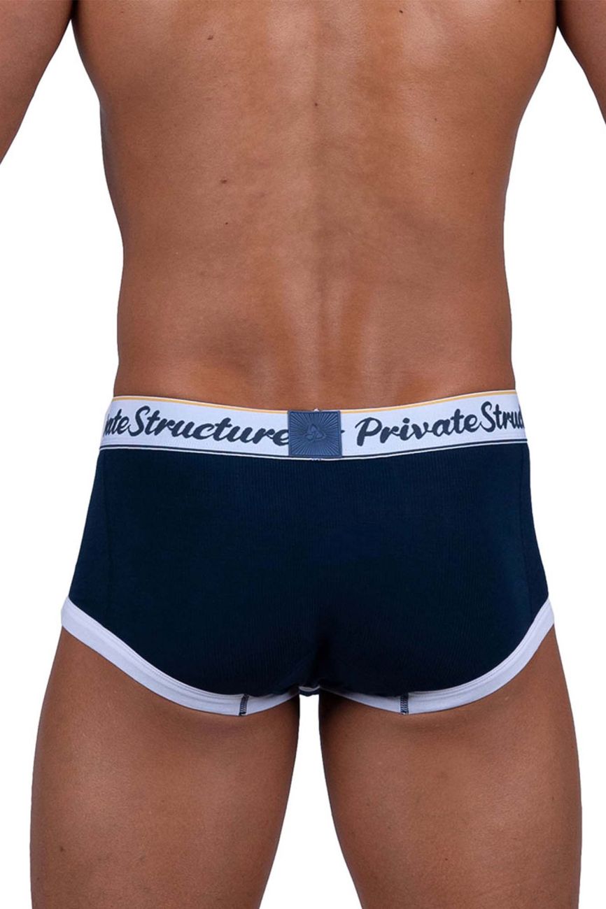 Private Structure SCUS4530 Classic Mid Waist Trunks Navy