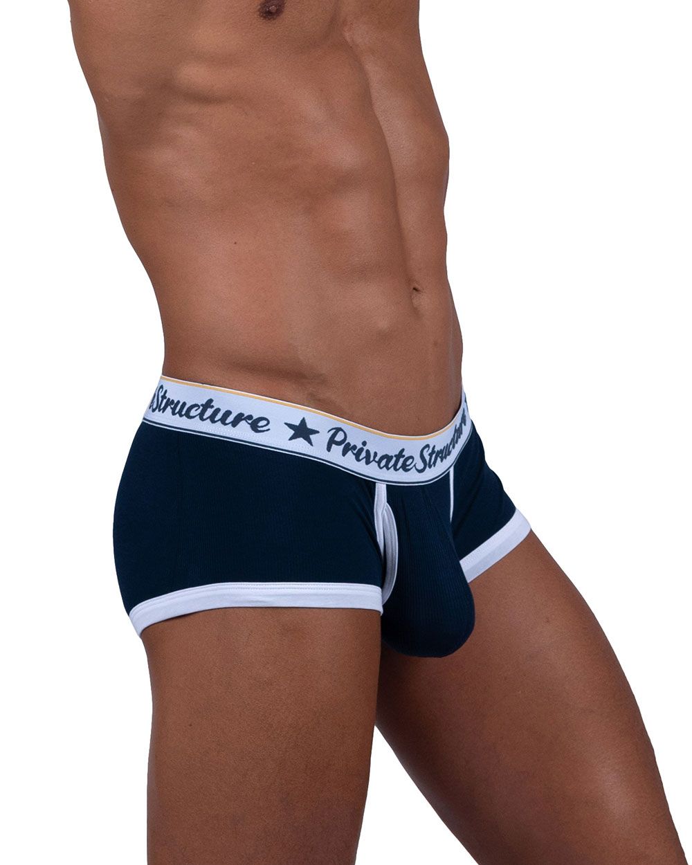 Private Structure SCUS4530 Classic Mid Waist Trunks Navy