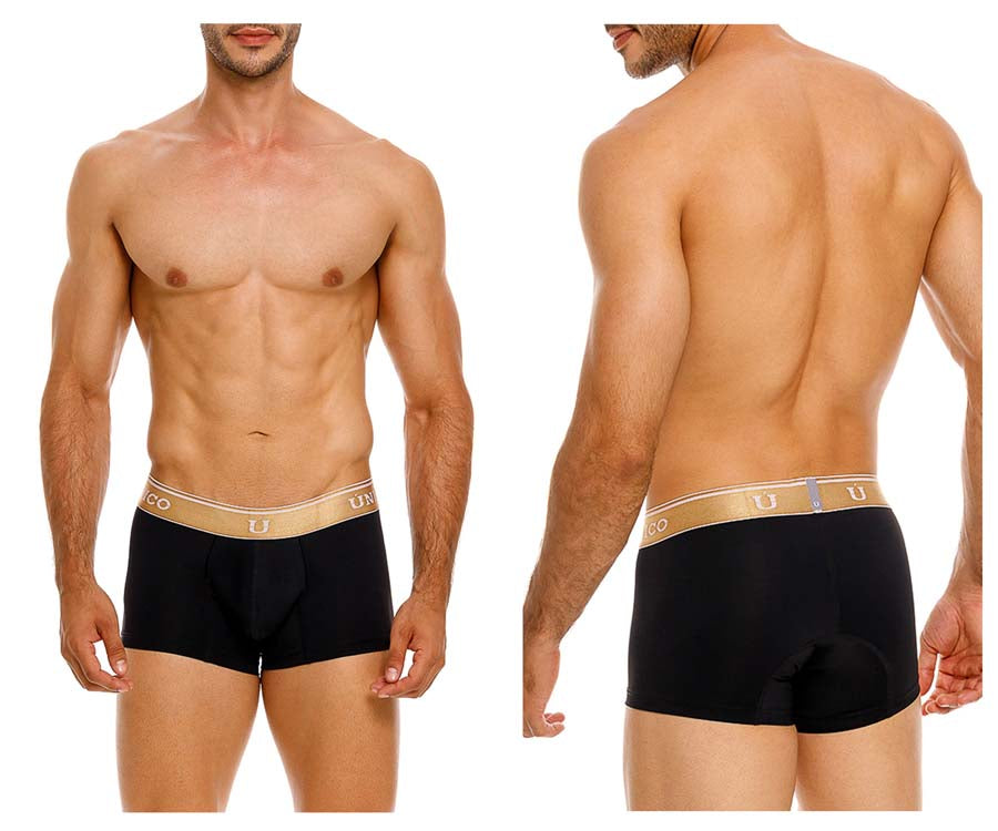 Unico 24110100110 Lingote Mens Comfortable Trunks Black