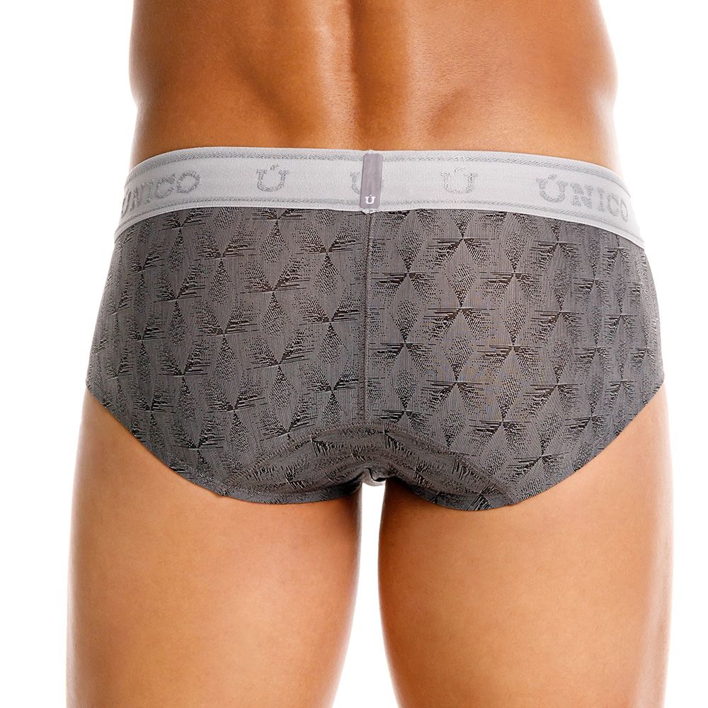 Unico 25050101103 Chisell Mens Refined Comfort Briefs Gray Plus Sizes