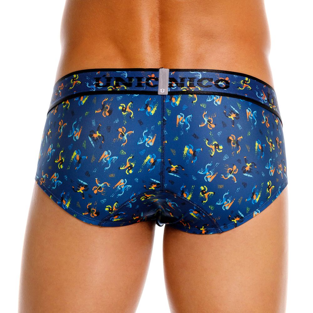 Unico 25060101106 Pacer Mens Vibrant Briefs Blue Print Plus Sizes