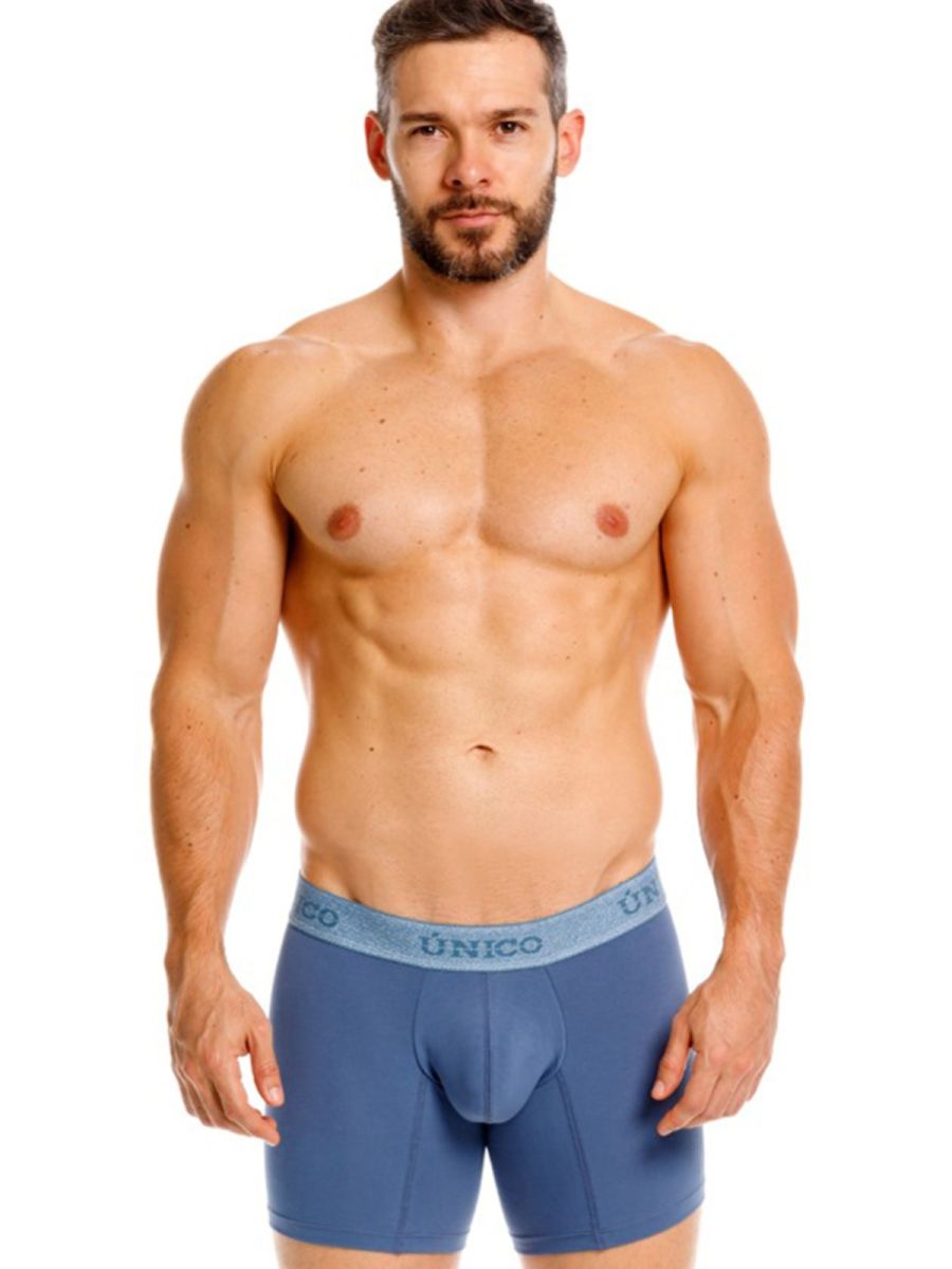 Unico 26040100217 Classic Boxer Briefs - Premium Comfort and Style Teal Plus Sizes