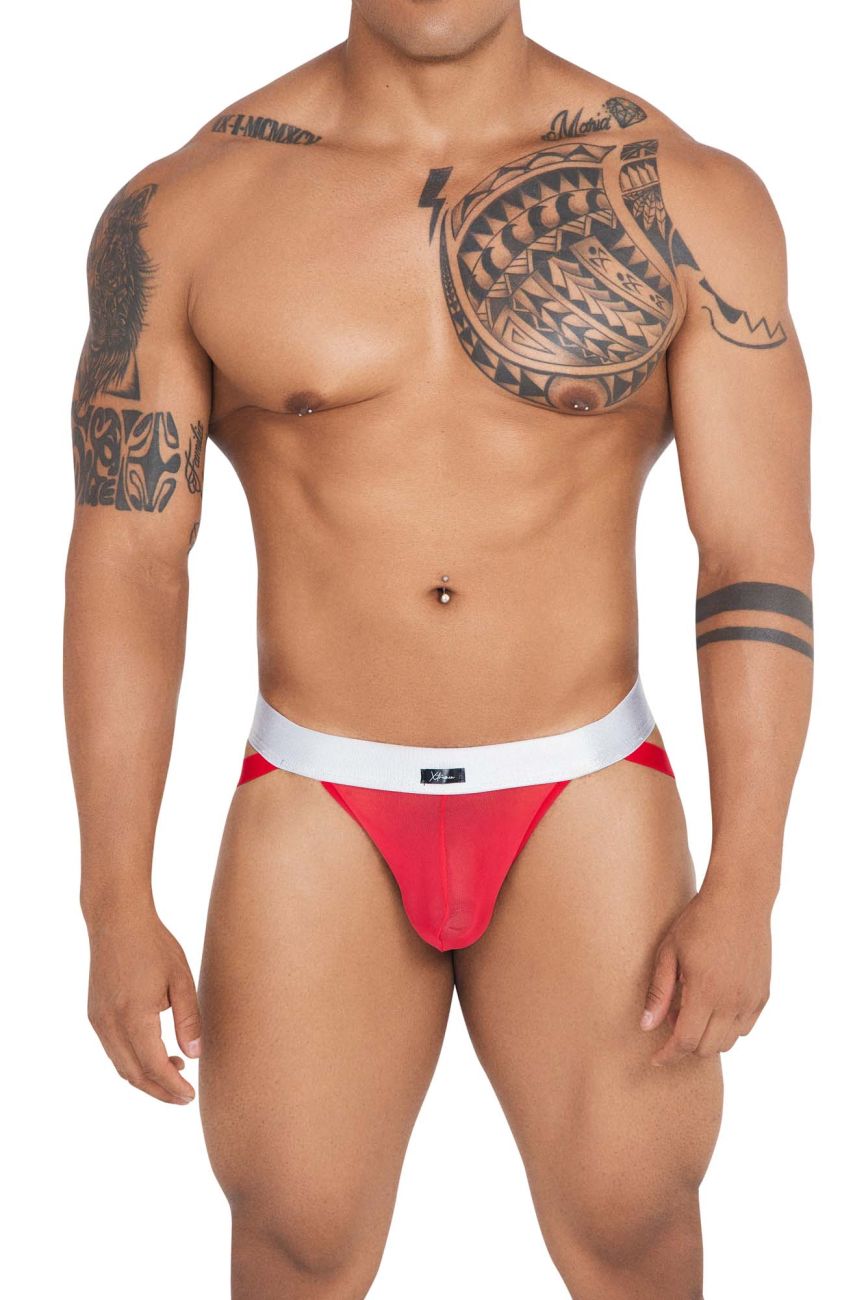 Xtremen 91134 Stylish Mesh Jockstrap Red