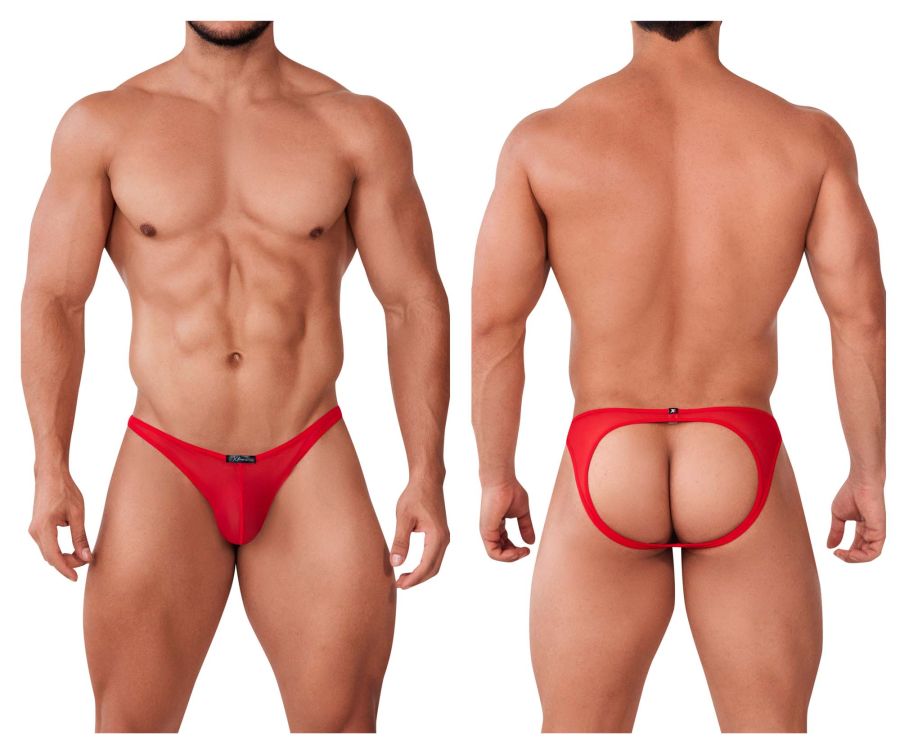 Xtremen 91153 Tulle mesh Jockstrap Red