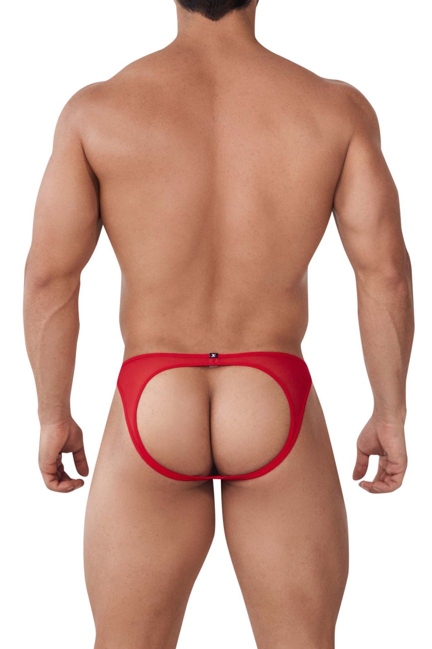 Xtremen 91153 Tulle mesh Jockstrap Red