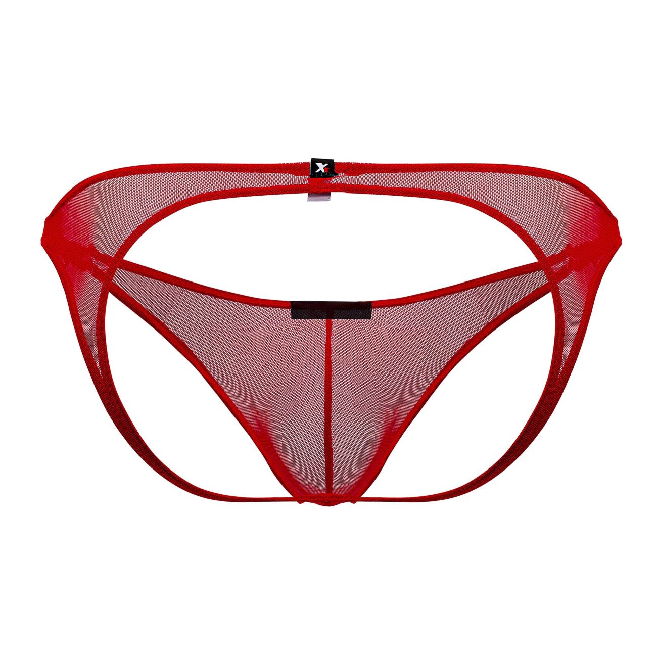 Xtremen 91153 Tulle mesh Jockstrap Red