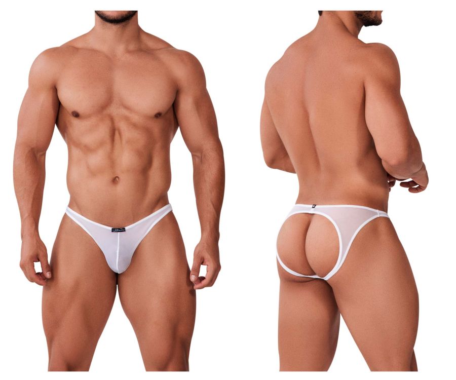 JCSTK - Xtremen 91153 Tulle mesh Jockstrap White