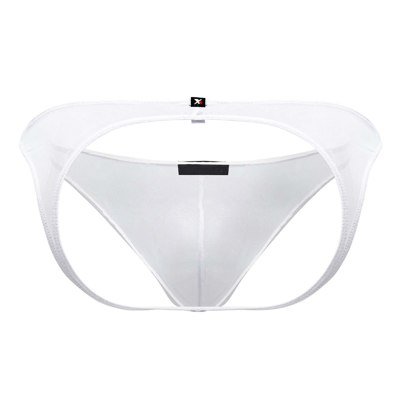 JCSTK - Xtremen 91153 Tulle mesh Jockstrap White