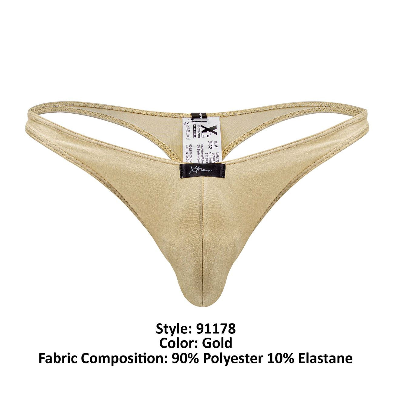 Xtremen 91178 Microfiber Thongs Gold
