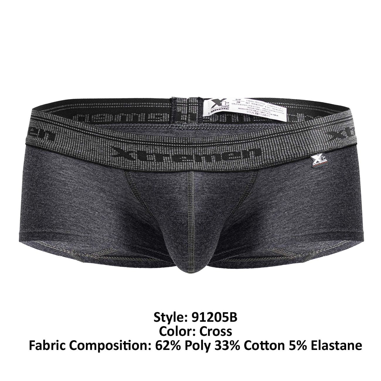 Xtremen 91205B Cotton Blend Trunks Cross