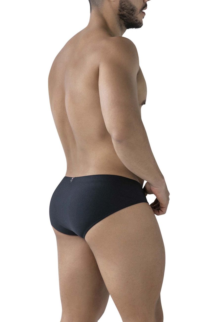 Xtremen 91233 Mens Microfiber Contoured Briefs Black