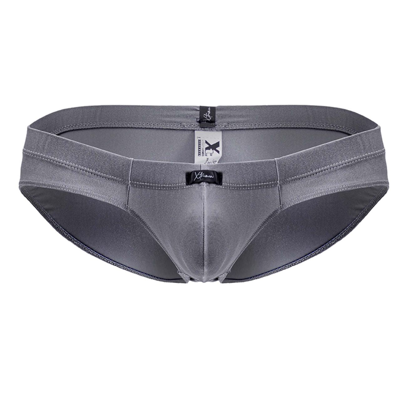 Xtremen 91233 Mens Microfiber Contoured Briefs Gray