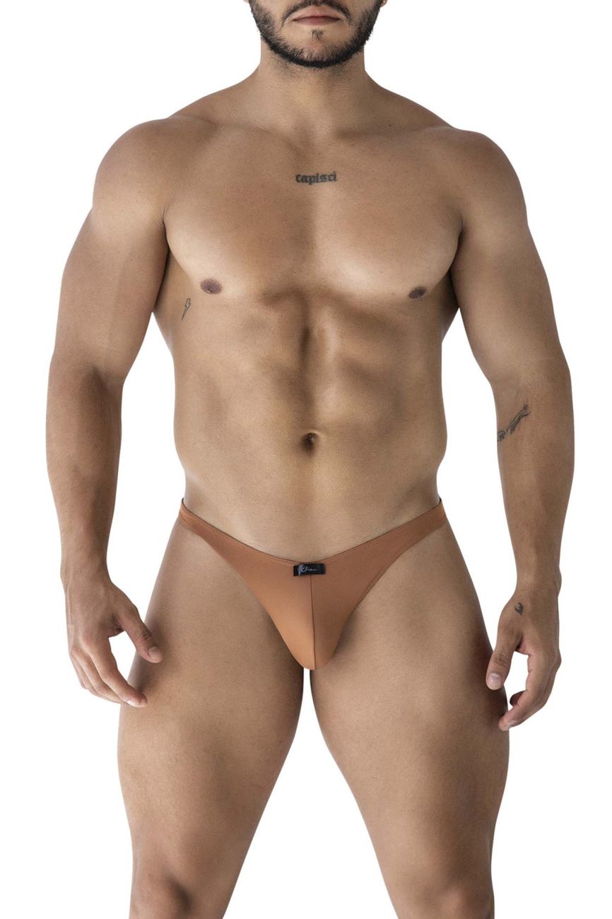 Xtremen 91239 Mens Microfiber Ultra Flattering Bikini Brief Brown