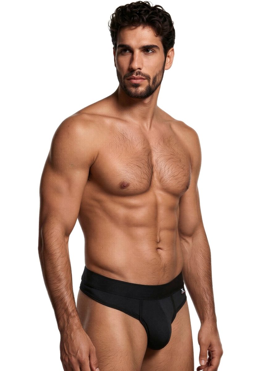 Xtremen 91257 Mens Soft & Comforatable Microfiber Thongs Black