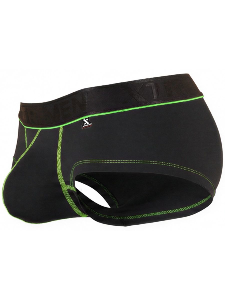Xtremen 91259 Mens Microfiber Ultra Sleek Trunks Black