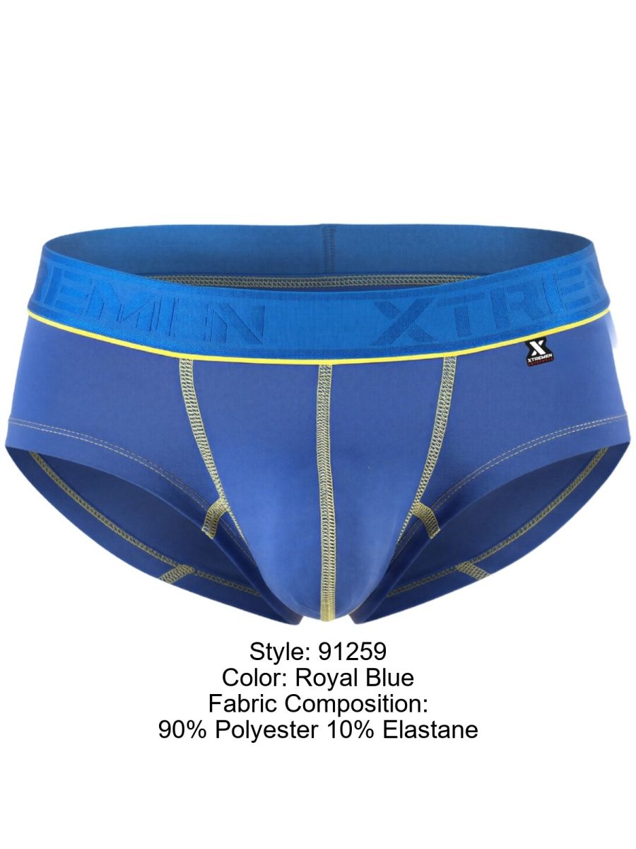 Xtremen 91259 Mens Microfiber Ultra Sleek Trunks Royal Blue