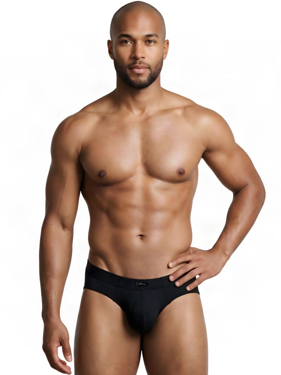 Xtremen 91261 Mens Microfiber Ultra Sleek Briefs Black