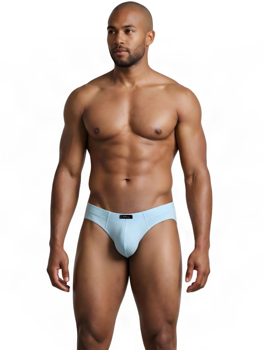Xtremen 91261 Mens Microfiber Ultra Sleek Briefs Light Blue