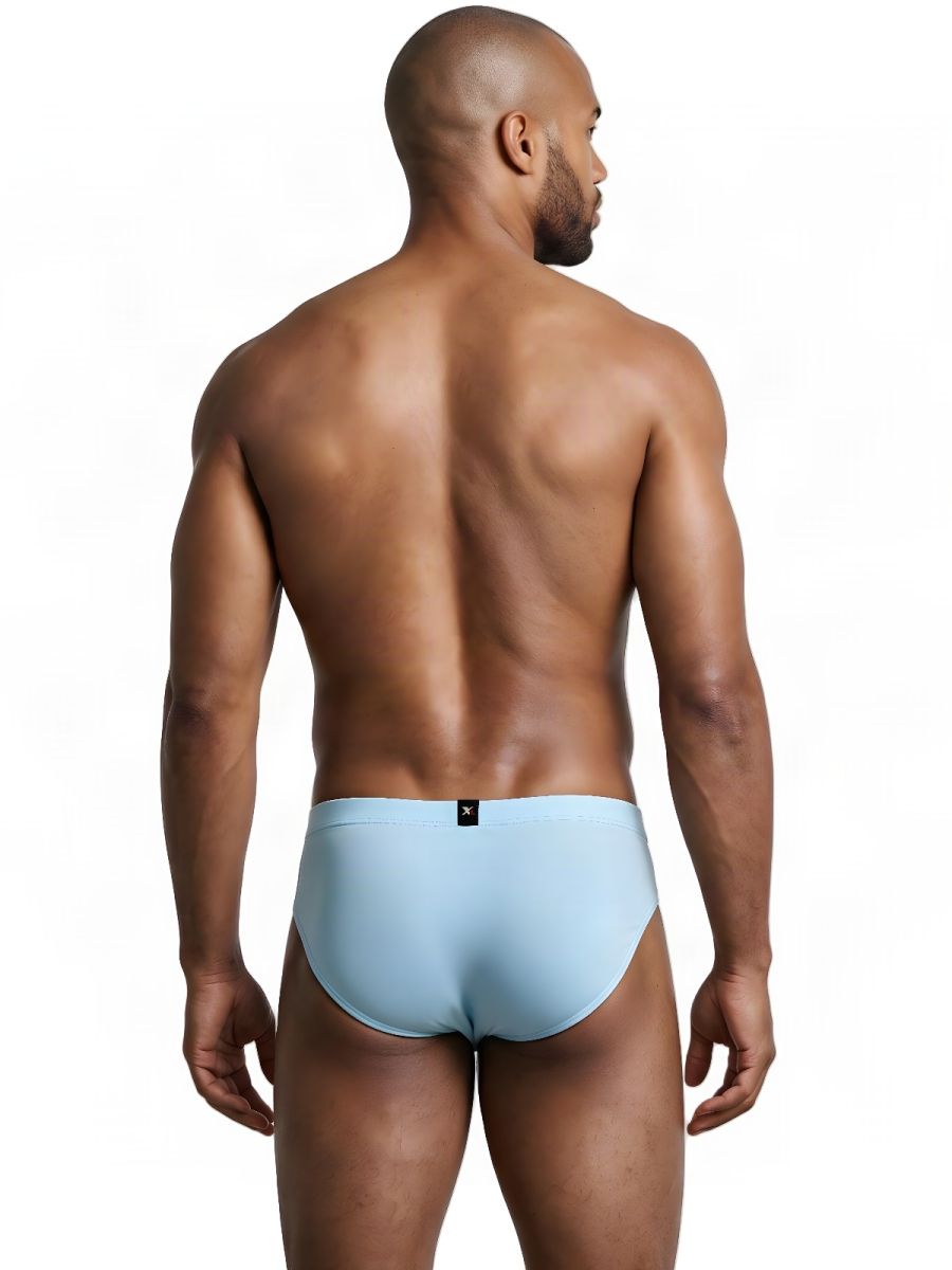Xtremen 91261 Mens Microfiber Ultra Sleek Briefs Light Blue