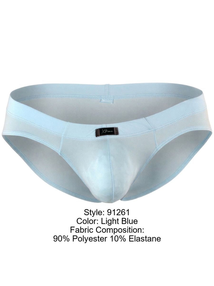 Xtremen 91261 Mens Microfiber Ultra Sleek Briefs Light Blue